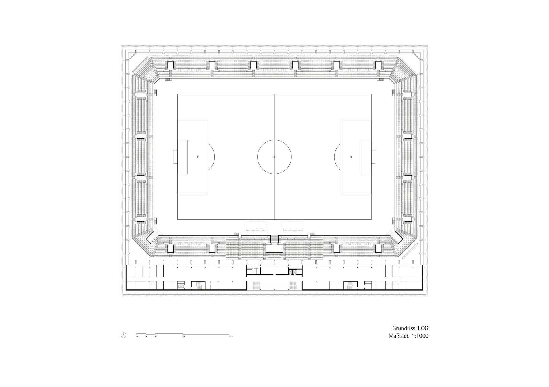 Stade Rugby Schema Stade de Luxembourg Football and rugby stadium opened - Press - gmp ...